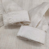 BUNON Pintuck Long Blouse ピンタック シルク インド製 サイズM ブラウス シャツ オフホワイト レディース ブノン【中古】6-0403M♪