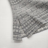 Mame Kurogouchi Mishima Karatsu Floral Pattern Knitted Cardigan 三島唐津 印花柄 定価63800円 カーディガン 24AW グレー ホワイト レディース マメクロゴウチ【中古】6-0131T♪
