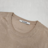 SLOANE 18G天竺シルククルーネックセーター ニット 定価31900円 セーター ニット ベージュ レディース スローン【中古】6-0329M△