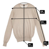 SLOANE 18G天竺シルククルーネックセーター ニット 定価31900円 セーター ニット ベージュ レディース スローン【中古】6-0329M△