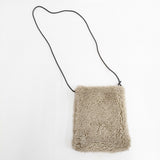 TEMBEA フェイクファーゲームポーチ ショルダーバッグ ポシェット ベージュ レディース テンベア【中古】6-0122T◎