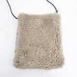 TEMBEA フェイクファーゲームポーチ ショルダーバッグ ポシェット ベージュ レディース テンベア【中古】6-0122T◎