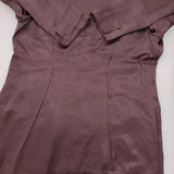 YLEVE アセテートサテンワンピース ドレス 定価39600円 168-4255044 サイズ2 ワンピース 24AW アセテート100％ レディース イレーヴ【中古】6-0131M♪