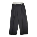 MARGARET HOWELL 578-1243004 WOOL COTTON SERGE TROUSERS 定価37400円 パンツ 21AW ブラック レディース マーガレットハウエル【中古】6-0131T△
