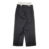 MARGARET HOWELL 578-1243004 WOOL COTTON SERGE TROUSERS 定価37400円 パンツ 21AW ブラック レディース マーガレットハウエル【中古】6-0131T△