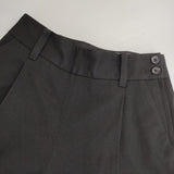 MARGARET HOWELL 578-1243004 WOOL COTTON SERGE TROUSERS 定価37400円 パンツ 21AW ブラック レディース マーガレットハウエル【中古】6-0131T△