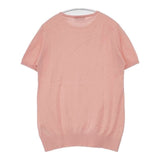 JOHN SMEDLEY シーアイランドコットン イギリス製 半袖 セーター ニット ピンク レディース ジョンスメドレー【中古】6-0621S∞