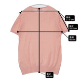 JOHN SMEDLEY シーアイランドコットン イギリス製 半袖 セーター ニット ピンク レディース ジョンスメドレー【中古】6-0621S∞