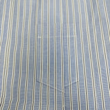 Sacai ストライプ ポプリンシャツ アシンメトリック 24SS 24-07373 サイズ1 プリーツ 半袖シャツ ブルー ホワイト レディース サカイ【中古】6-0506S◎