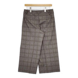 theory luxe MARICA GREN FLANNEL チェック柄 ウール混 サイズ40 キュロット グレージュ ブラウン レディース セオリーリュクス【中古】6-0131T△