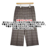 theory luxe MARICA GREN FLANNEL チェック柄 ウール混 サイズ40 キュロット グレージュ ブラウン レディース セオリーリュクス【中古】6-0131T△