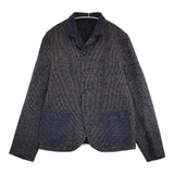 45R/45rpm コットンツイードのジャケット 定価83600円 ジャケット ネイビー レディース フォーティーファイブアールピーエム【中古】6-0225M♪