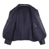 45R/45rpm コットンツイードのジャケット 定価83600円 ジャケット ネイビー レディース フォーティーファイブアールピーエム【中古】6-0225M♪