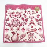 FEILER 新品 ルボワ LE BOIS リス クランベリー ハンカチ ピンク レディース フェイラー【中古】6-0130G◎