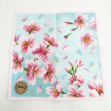 FEILER 新品 SAKURA サクラ コットン ハンカチ ミズイロ ピンク レディース フェイラー【中古】6-0130G◎