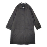 MHL. 595-1210502 PROOFED COTTON NYLON TWILL ダウンライナー付き 定価62700円 サイズ0 ステンカラーコート 21AW ダークブラウン レディース エムエイチエル【中古】6-1007T△