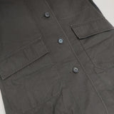 MHL. 595-1210502 PROOFED COTTON NYLON TWILL ダウンライナー付き 定価62700円 サイズ0 ステンカラーコート 21AW ダークブラウン レディース エムエイチエル【中古】6-1007T△