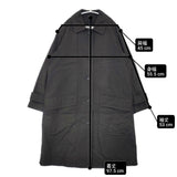 MHL. 595-1210502 PROOFED COTTON NYLON TWILL ダウンライナー付き 定価62700円 サイズ0 ステンカラーコート 21AW ダークブラウン レディース エムエイチエル【中古】6-1007T△