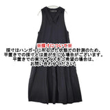 GARMENT REPRODUCTION OF WORKERS 日本製 サイズ1 コットン ノースリーブ ギャザー ロング ワンピース ブラック レディース ガーメントリプロダクションオブワーカーズ【中古】6-0506S◎