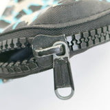 adidas by Stella McCartney レオパード柄 ヒョウ柄 小物入れ 財布 ポーチ ブルー ブラック レディース アディダスバイステラマッカートニー【中古】6-0530G∞
