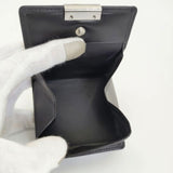 COMME CA DU MODE sacs レザー マチ付き 小銭入れ コインケース ブラック ユニセックス コムサ・デ・モード【中古】6-0530G∞
