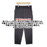 UNFILO ウエストゴム 大きいサイズ XXXL beauty warm pants テーパード スラックス パンツ チャコールグレー レディース アンフィーロ【中古】6-0420G∞