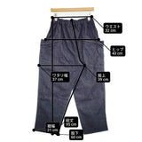 BASCO-nest マオパンツ インディゴ イージー パンツ ネイビー レディース バスコネスト【中古】6-0225G♪