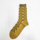 ANTIPAST 新品 定価3080円 花柄 ソックス 靴下 マスタード レディース アンティパスト【中古】6-0122T◎