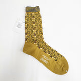 ANTIPAST 新品 定価3080円 花柄 ソックス 靴下 マスタード レディース アンティパスト【中古】6-0122T◎