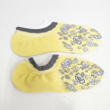 ANTIPAST 新品 花柄 ショートソックス 靴下 イエロー レディース アンティパスト【中古】6-0122G◎