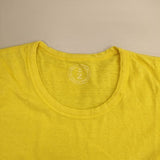 45R/45rpm フレンチスリーブ 半袖Ｔシャツ カットソー イエロー レディース フォーティーファイブアールピーエム【中古】6-0624S∞