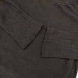 45R/45rpm コットン ニットソー サイズ1 長袖Ｔシャツ カットソー ロンＴ ブラック レディース フォーティーファイブアールピーエム【中古】6-0420M∞
