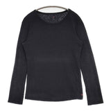 45R/45rpm コットン サイズ1 長袖Ｔシャツ カットソー ロンＴ 濃紺 ネイビー レディース フォーティーファイブアールピーエム【中古】6-0420M∞