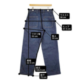 45R/45rpm ワークインディゴの908ペインターパンツ（重） 定価55000円 デニムパンツ 2025 ブルー レディース フォーティーファイブアールピーエム【中古】6-0131G♪