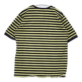 marimekko コットン ボーダー 半袖Ｔシャツ カットソー ブラック ライトグリーン レディース マリメッコ【中古】6-0624S∞