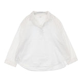 miiThaaii スキッパー プルオーバー コットン インド製 ブラウス シャツ ホワイト レディース ミーターイー【中古】6-0624M∞