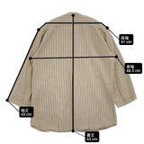 HUG O WaR ストライプ プルオーバー コットンリネン ブラウス シャツ ベージュ レディース ハグオーワー【中古】6-0420M∞