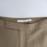 FRAMeWORK カルゼウールスリットパンツ 定価17600円 サイズ40 パンツ ベージュ レディース フレームワーク【中古】6-0131T♪