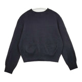 MARGARET HOWELL COTTON WOOL CASHMERE KNIT サイズ2 定価39600円 578-2163002 セーター ニット ダークネイビー レディース マーガレットハウエル【中古】6-0131T♪