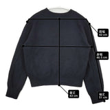 MARGARET HOWELL COTTON WOOL CASHMERE KNIT サイズ2 定価39600円 578-2163002 セーター ニット ダークネイビー レディース マーガレットハウエル【中古】6-0131T♪