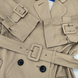 BLUE LABEL CRESTBRIDGE コットンポリエステル サイズ38 トレンチコート ベージュ レディース ブルーレーベル クレストブリッジ【中古】6-0329M△