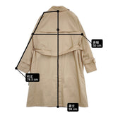 BLUE LABEL CRESTBRIDGE コットンポリエステル サイズ38 トレンチコート ベージュ レディース ブルーレーベル クレストブリッジ【中古】6-0329M△