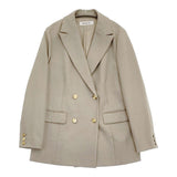 N.Natural Beauty Basic ダブルブレストボクシージャケット 017-5155010 サイズS テーラードジャケット 24AW ベージュ レディース エヌナチュラルビューティベーシック【中古】6-0131M♪