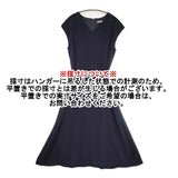 theory luxe VANNAH LIFT フレンチスリーブドレス ワンピース ネイビー レディース セオリーリュクス【中古】6-0420S∞