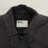 MHL. COTTON NYLON CANVAS COAT ダウンベストライナー付き 定価56100円 595-8210502 コート ネイビー系 レディース エムエイチエル【中古】6-0819T∞