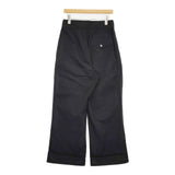 MHL. CRISP COTTON TWILL 595-4143502 コットン ワイド パンツ 24SS ブラック レディース エムエイチエル【中古】6-0420G∞