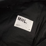 MHL. CRISP COTTON TWILL 595-4143502 コットン ワイド パンツ 24SS ブラック レディース エムエイチエル【中古】6-0420G∞