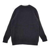 Kerry Woollen Mills ウール リブクルーネックセーター フィッシャーマン サイズ38 ニット ネイビー レディース ケリーウーレンミルズ【中古】6-0131T♪