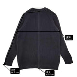 Kerry Woollen Mills ウール リブクルーネックセーター フィッシャーマン サイズ38 ニット ネイビー レディース ケリーウーレンミルズ【中古】6-0131T♪