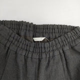 kaze no sumika 風の栖 ヘリンボーン ワイド イージー パンツ カーキ レディース カゼノスミカ【中古】6-0131T♪